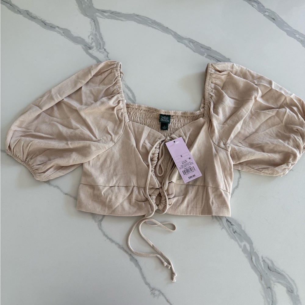 Women's Cream Puff Sleeve Top